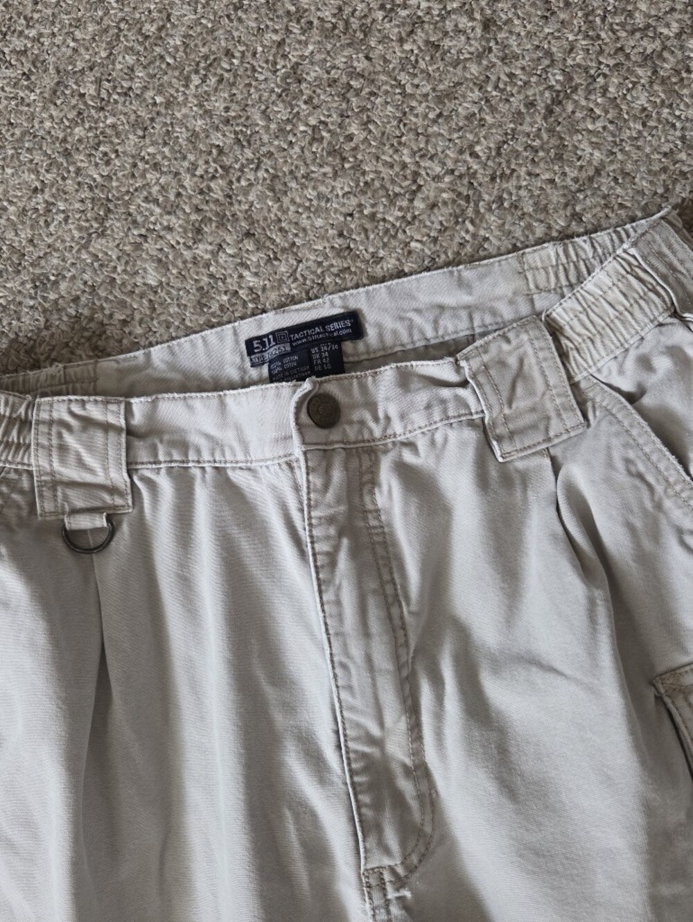 5.11 Tactical Womens Cargo Pants Size US 34 Khaki/ Pink - Picture 9 of 16